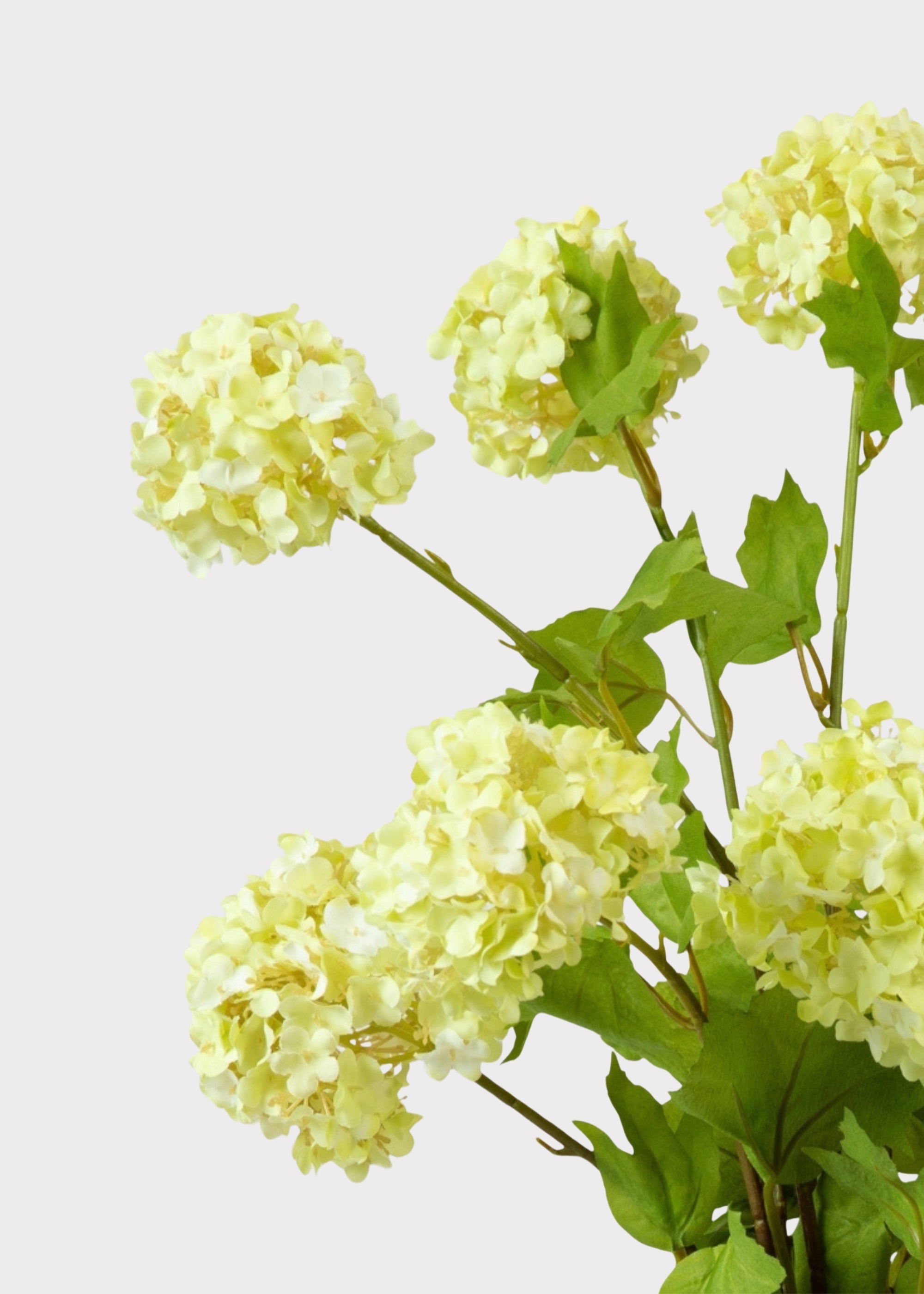 Honeydew Green Snowball Fake Flower Bundle - 31"