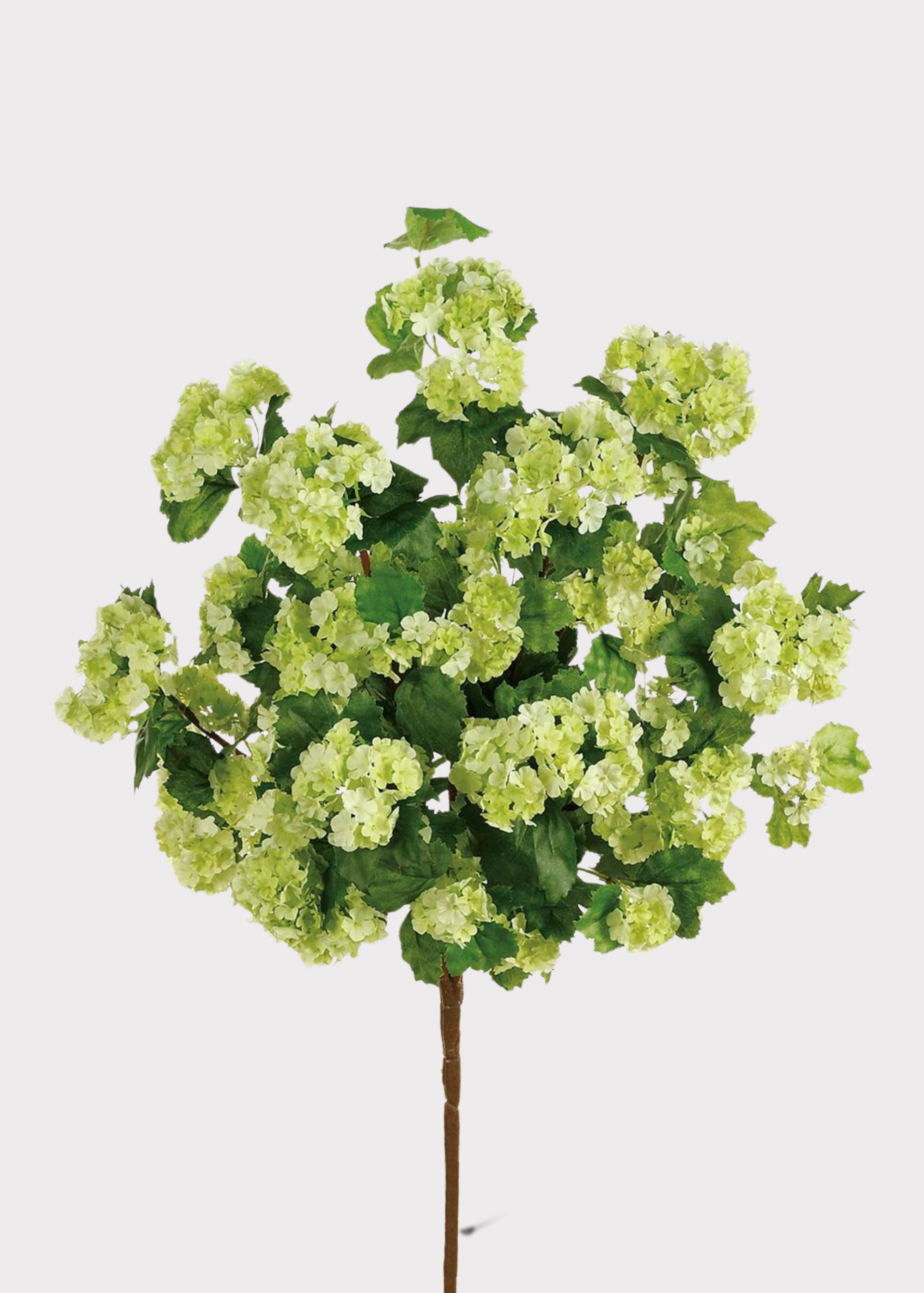 Fake Snowball Hydrangea Bush in Green - 20"