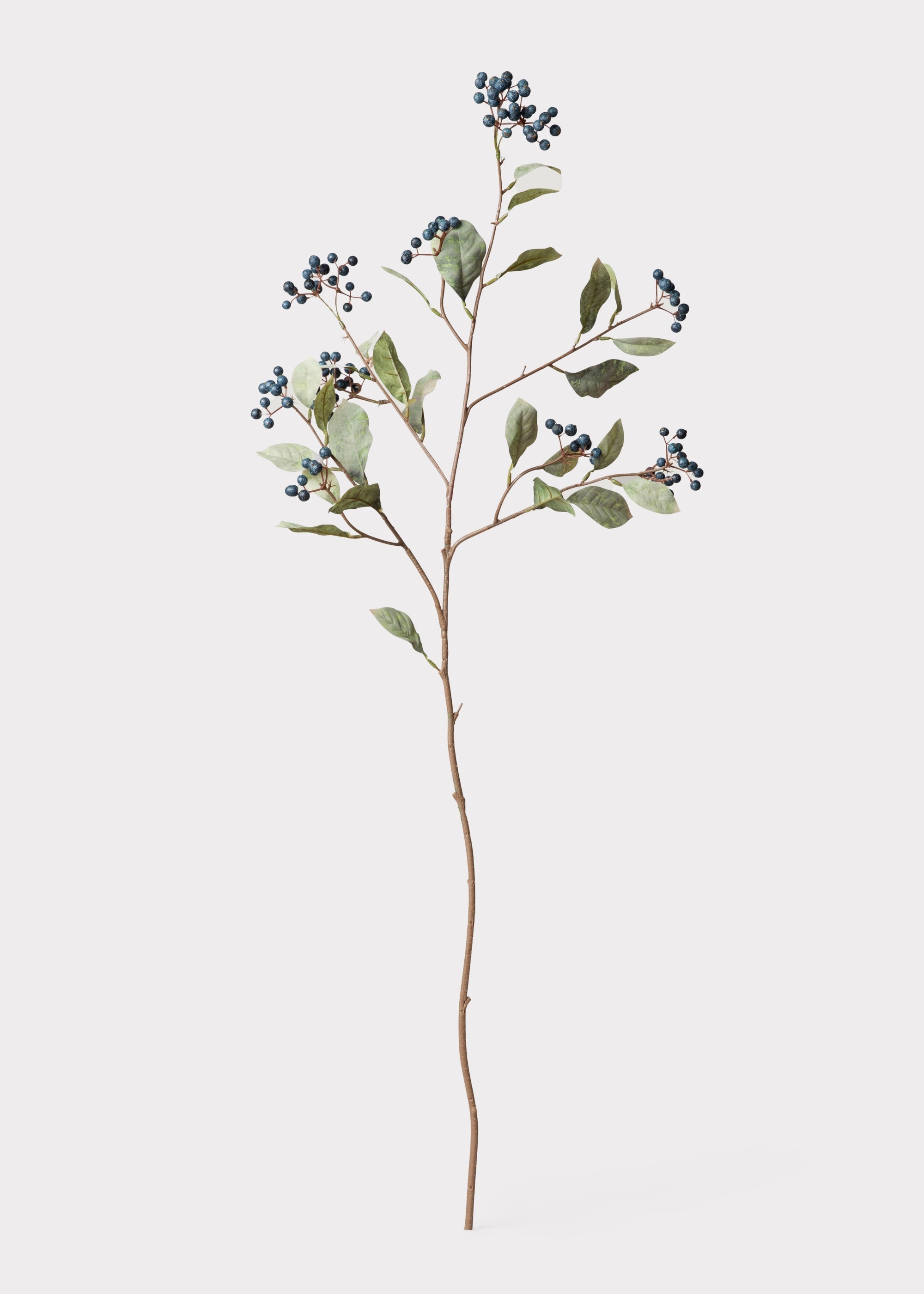 Faux Berry Branch in Blue - 41"