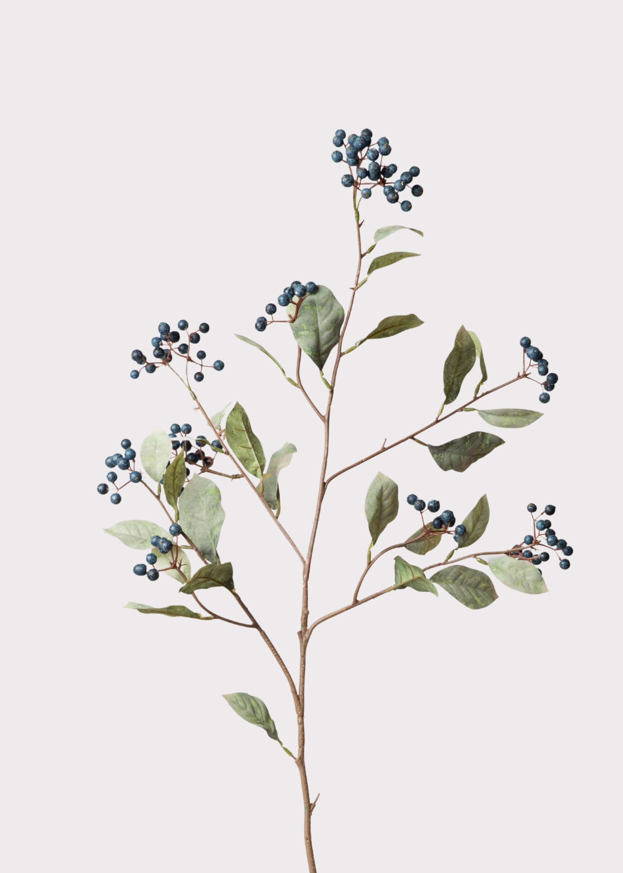 Faux Berry Branch in Blue - 41"