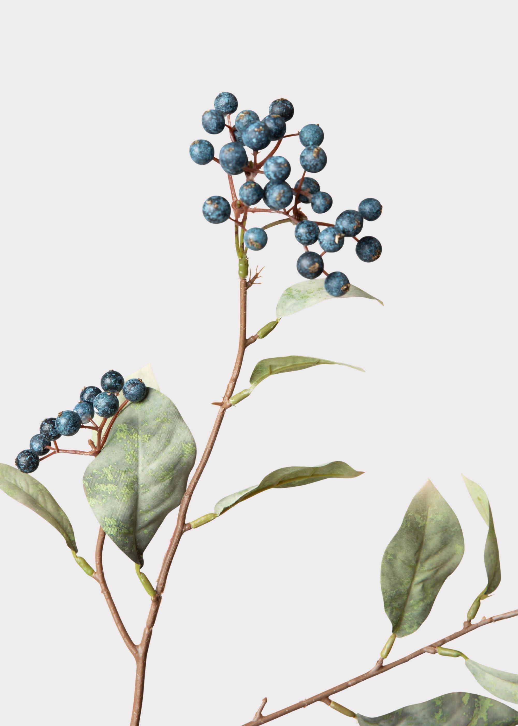 Faux Berry Branch in Blue - 41"