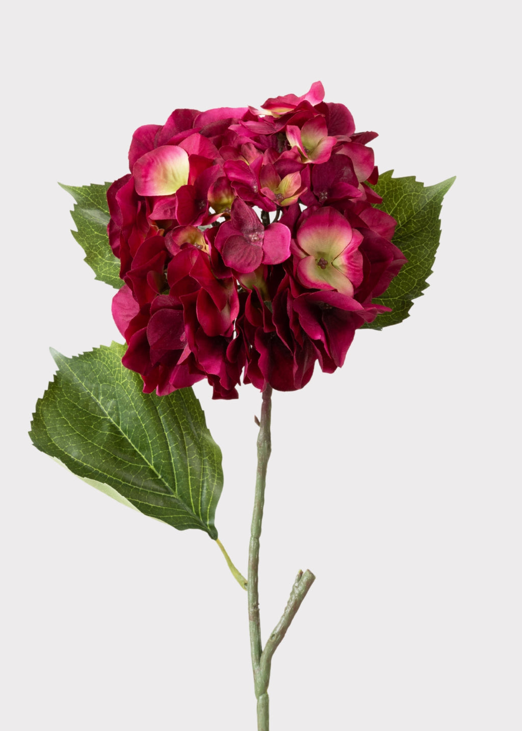Deep Pink Fake Blooming Hydrangea Flower - 23"