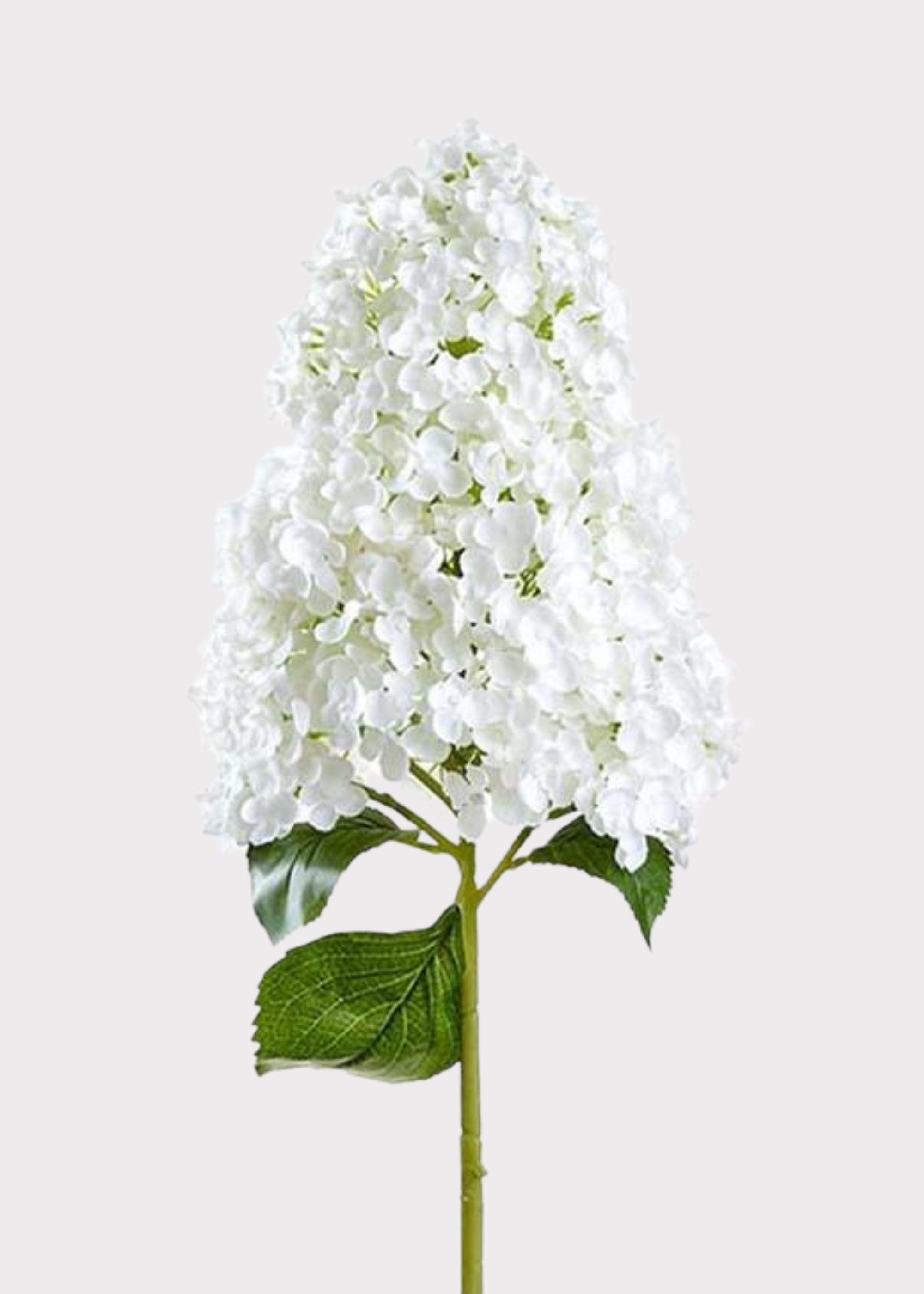 Large Artificial Cone Hydrangea Flower in White - 40"