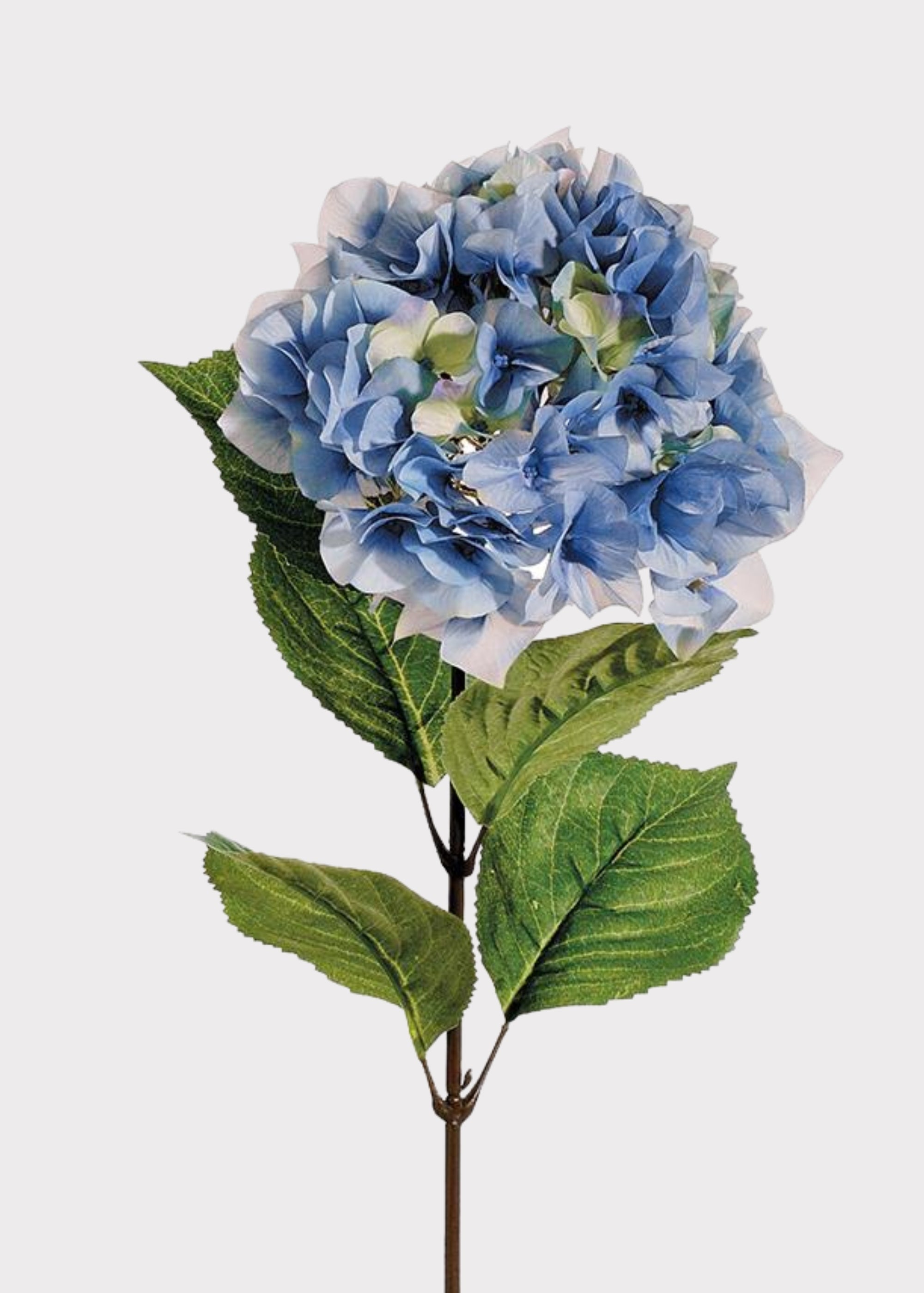 Blue and Green Fake Hydrangea Flower - 29"