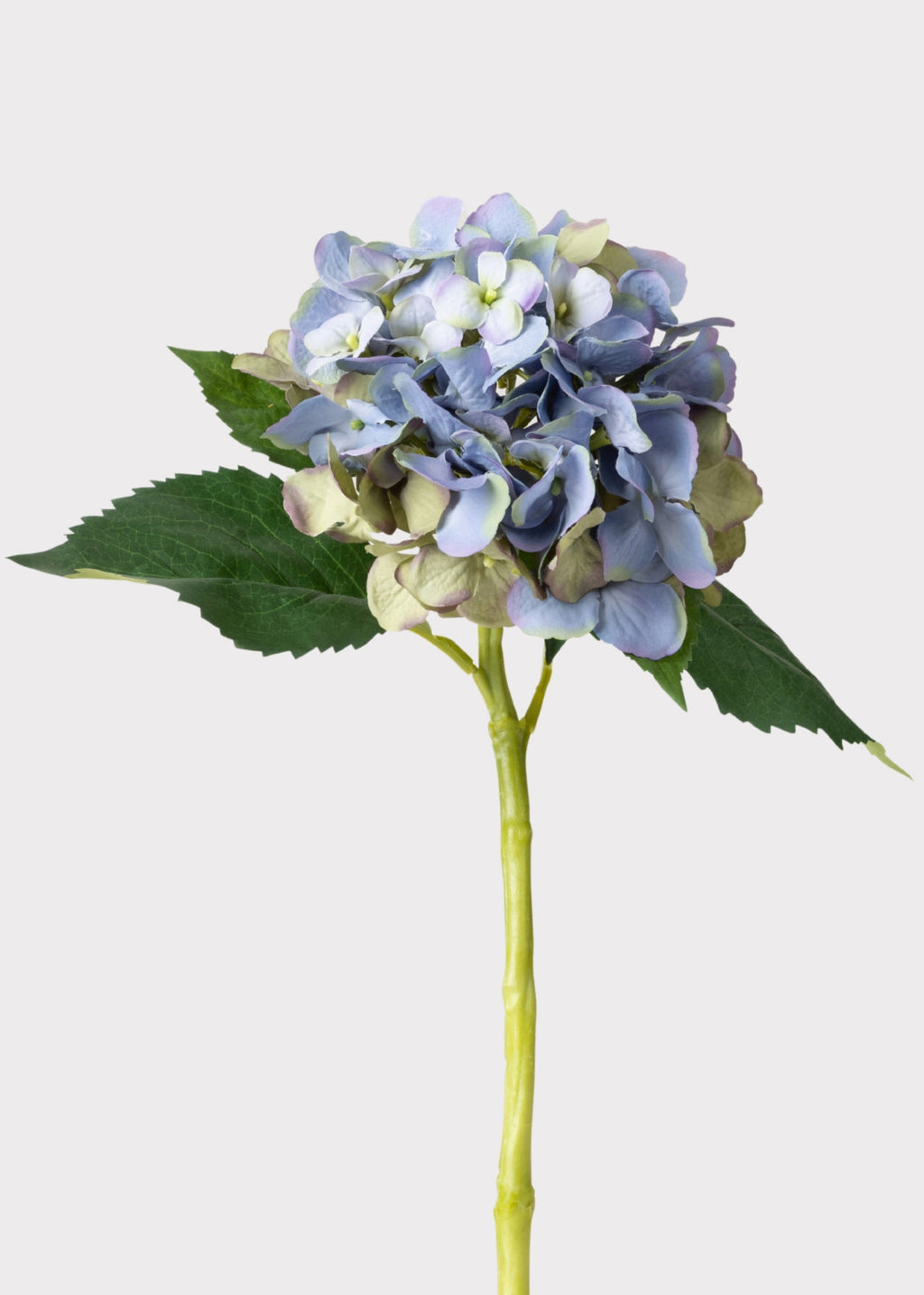 Vintage Blue Green Artificial Hydrangea - 19"