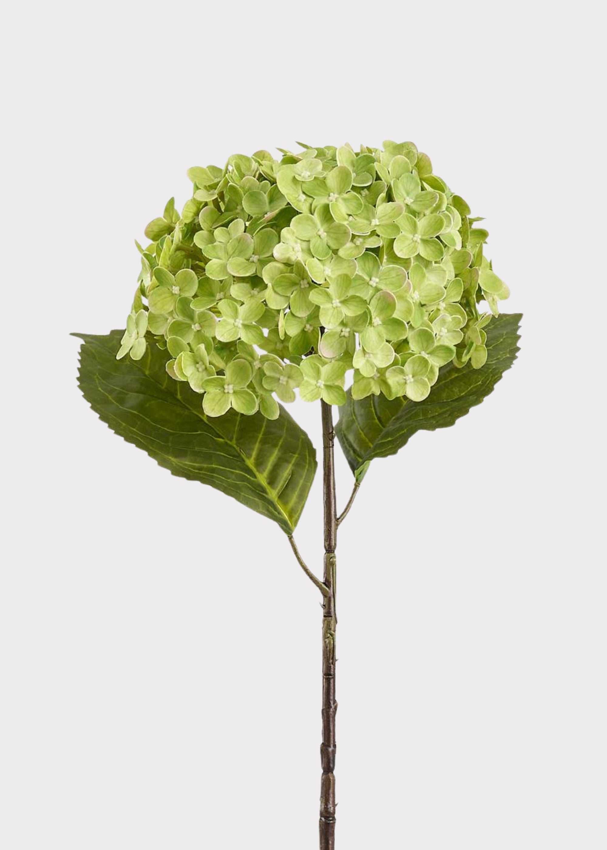 Artificial Hydrangea Flower in Green - 24.5"