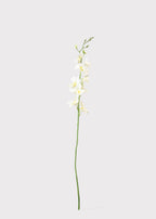 Cream Artificial Dendrobium Orchid Flower Branch - 35.5"