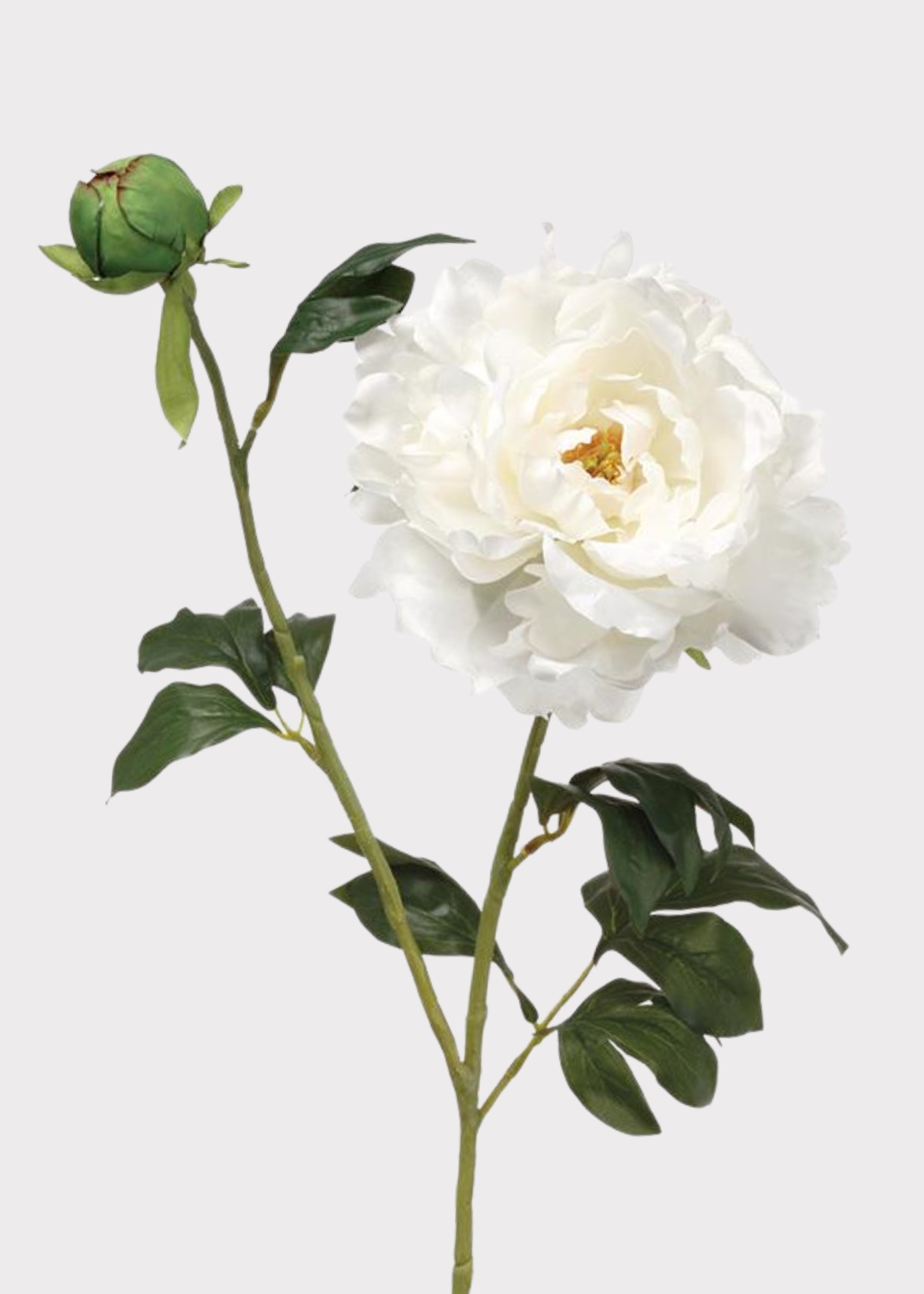 White Fake Flower Peony - 31"