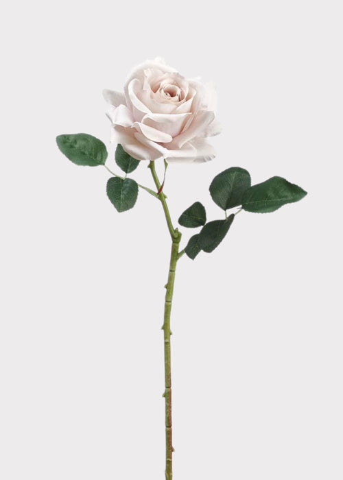 Artificial Curly Rose Stem in Taupe - 24.25"