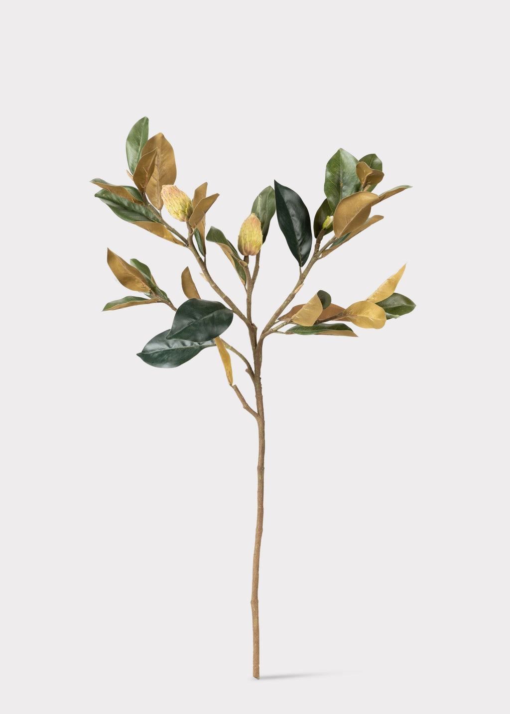 Artificial Budding Magnolia Leaf Branch - 37"