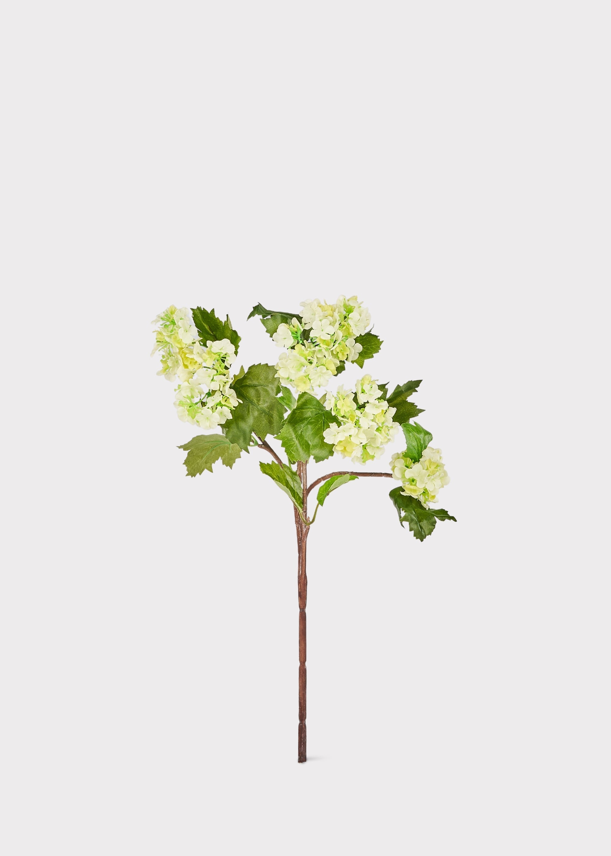Green Artificial Snowball Flowers - 17"