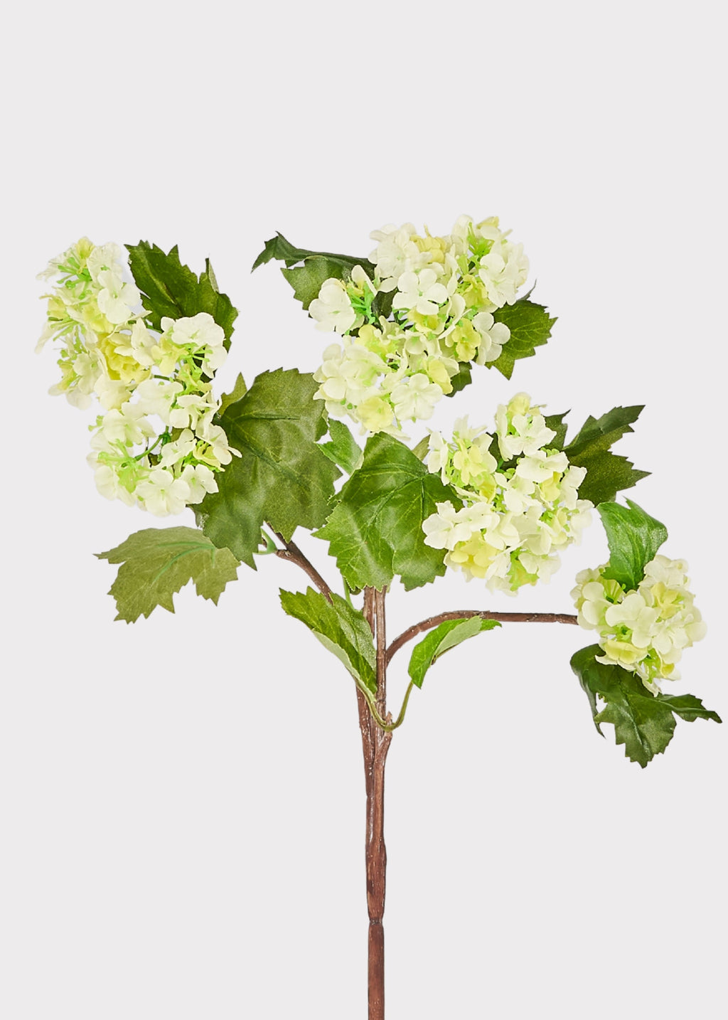 Green Artificial Snowball Flowers - 17"
