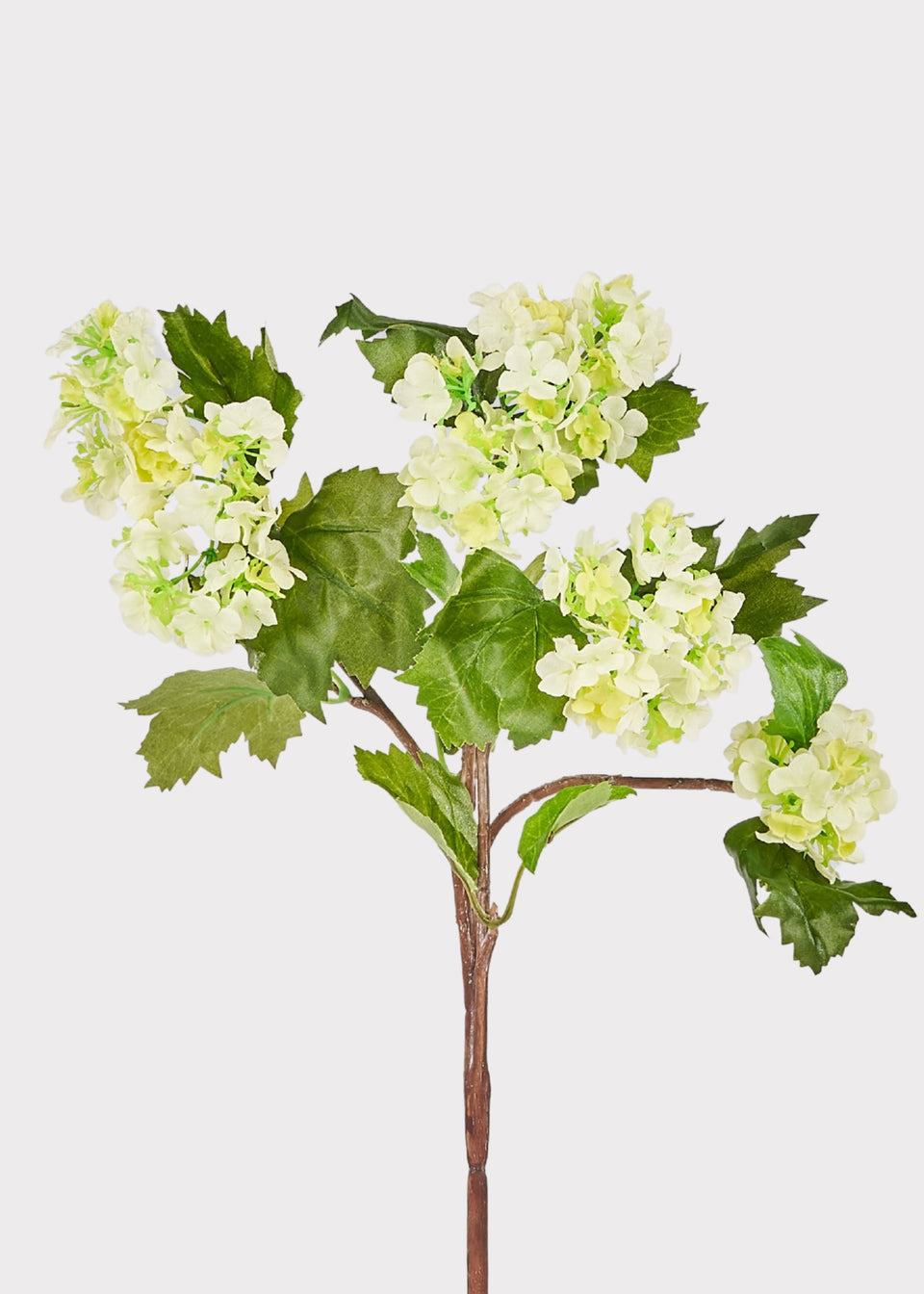 Green Artificial Snowball Flowers - 17"