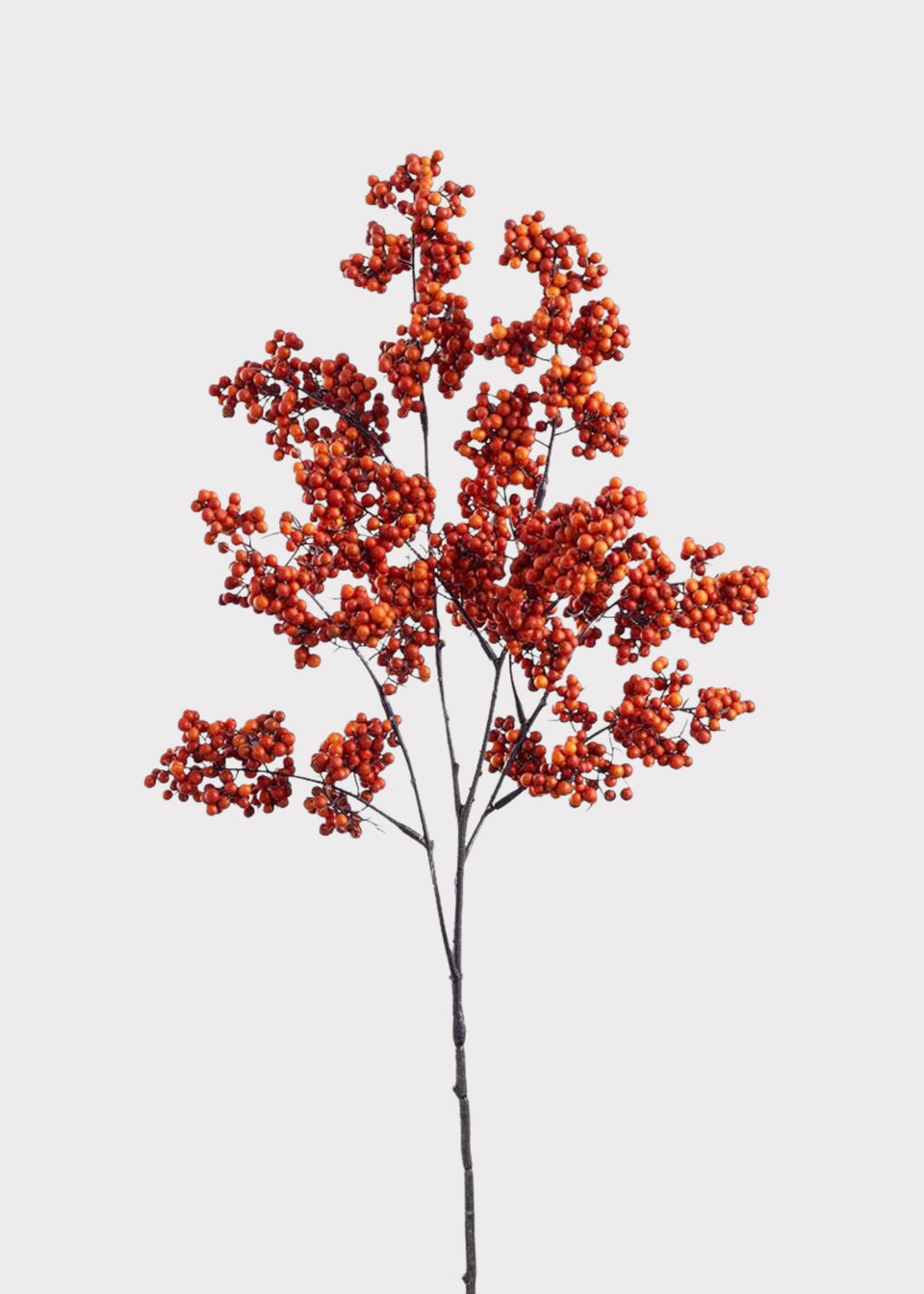 Artificial Berry Branch in Autumn Burnt Orange - 30"