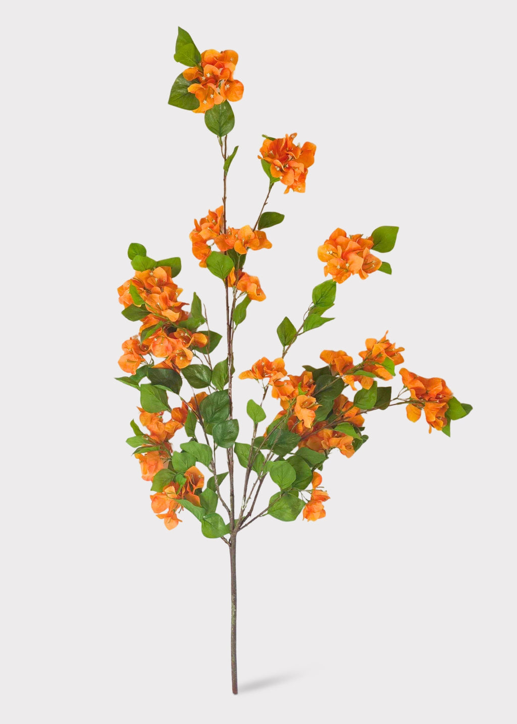 Orange Artificial Bougainvillea Hanging Flower Bush - 43"