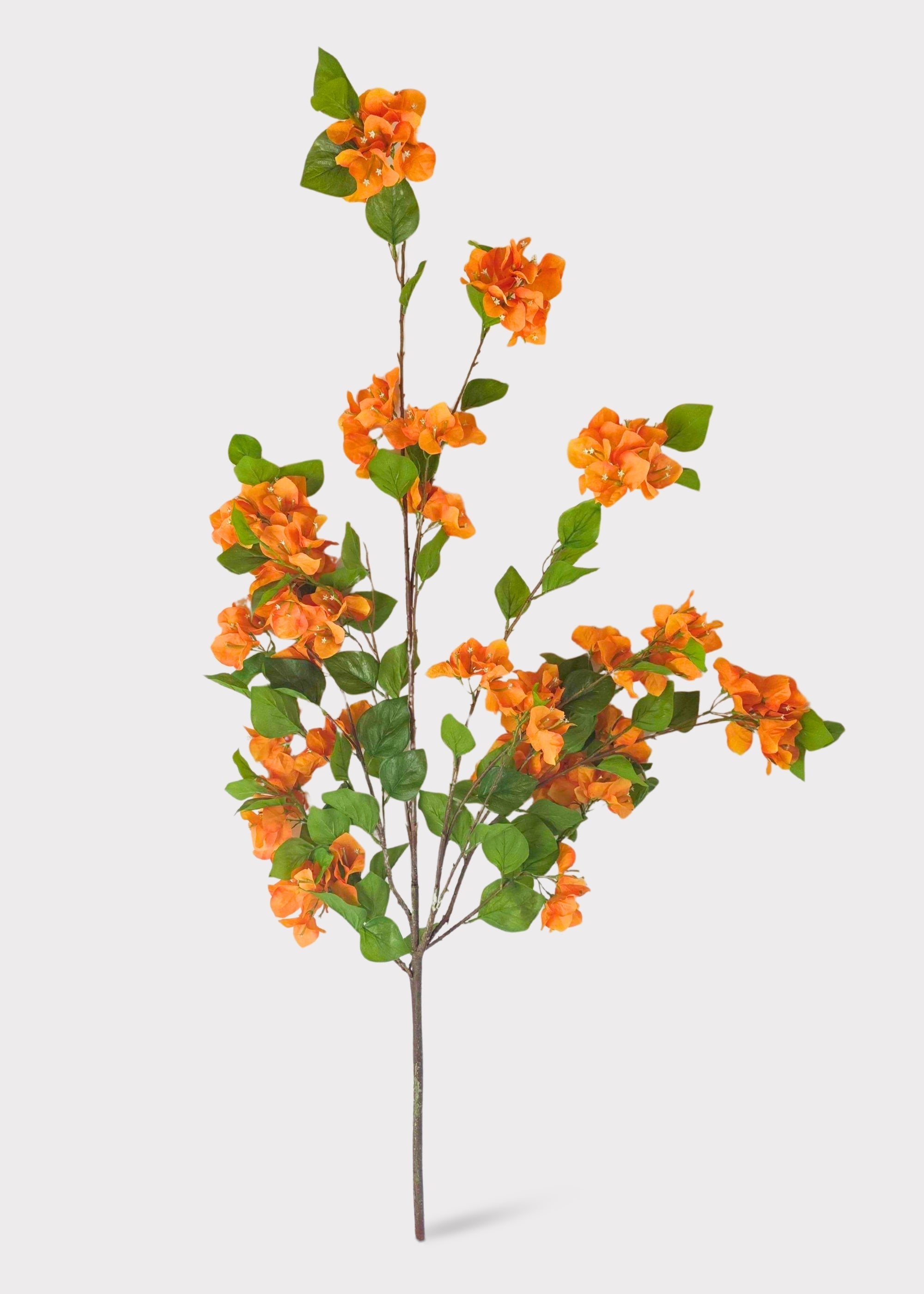 Orange Artificial Bougainvillea Hanging Flower Bush - 43"