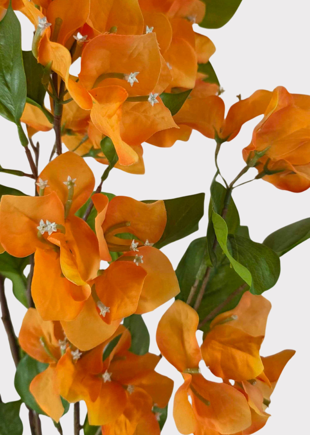 Orange Artificial Bougainvillea Hanging Flower Bush - 43"