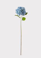 Tall Powder Blue Faux Hydrangea Flower - 45"