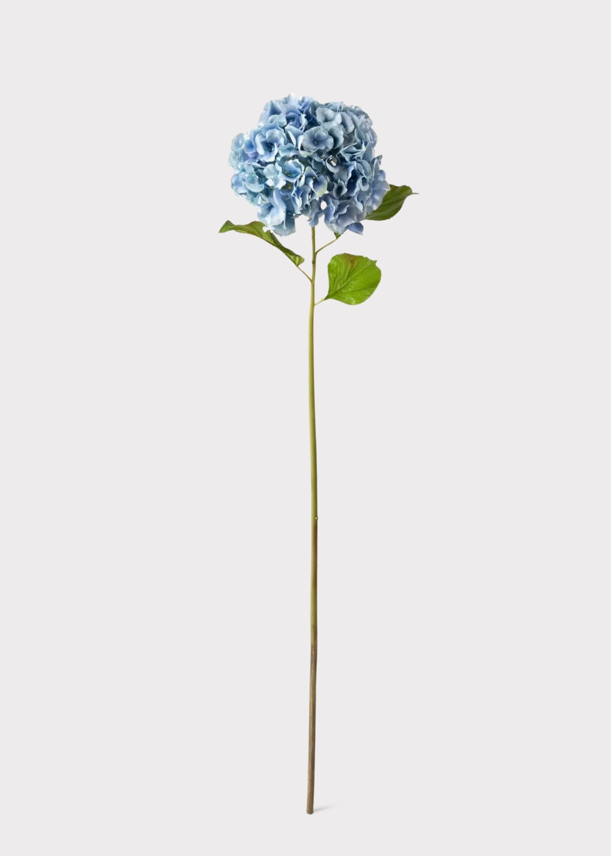 Tall Powder Blue Faux Hydrangea Flower - 45"