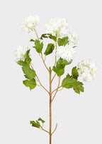 SAVE - Faux Snowball Hydrangea in Crisp White - 43.5"
