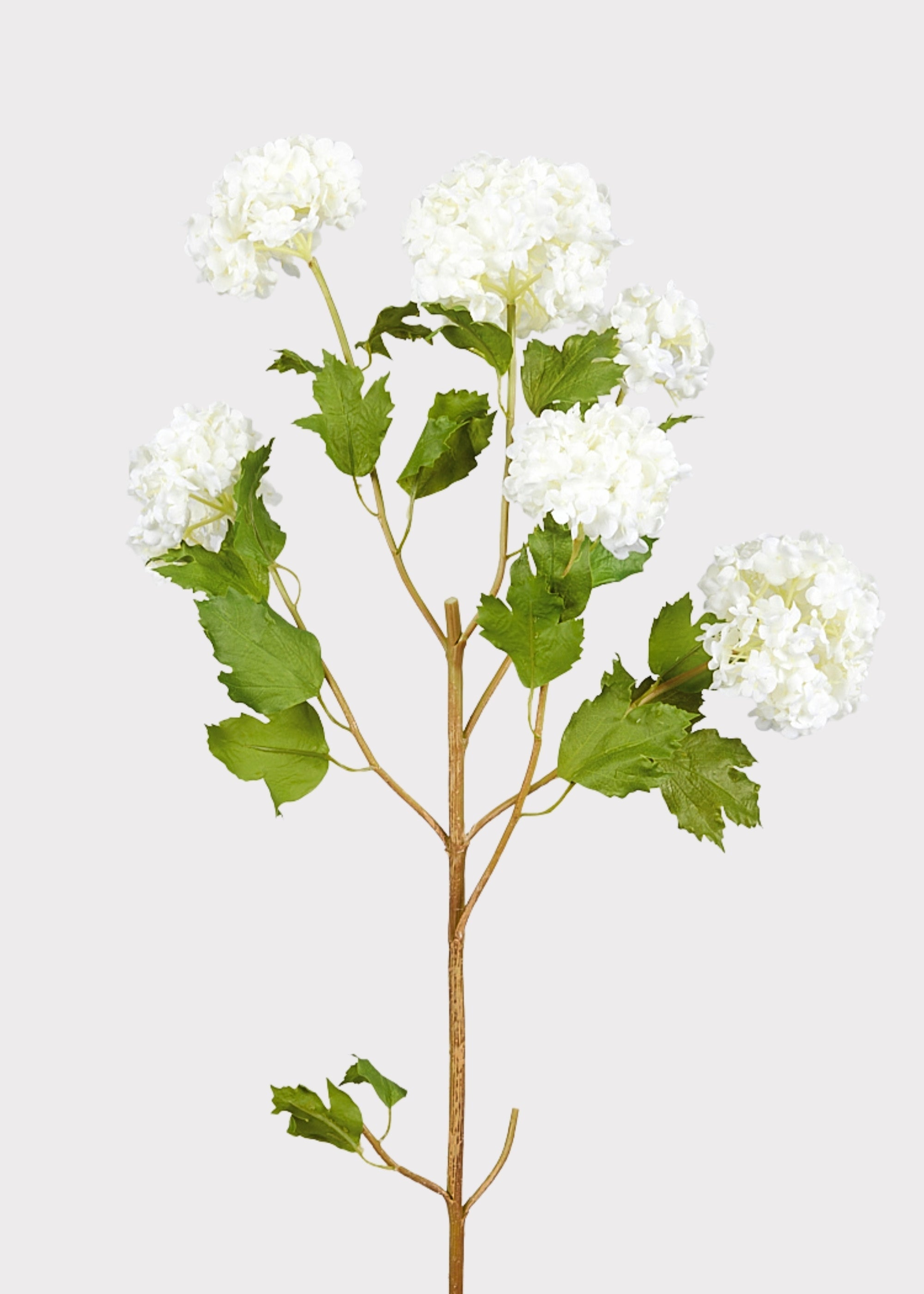 SAVE - Faux Snowball Hydrangea in Crisp White - 43.5"
