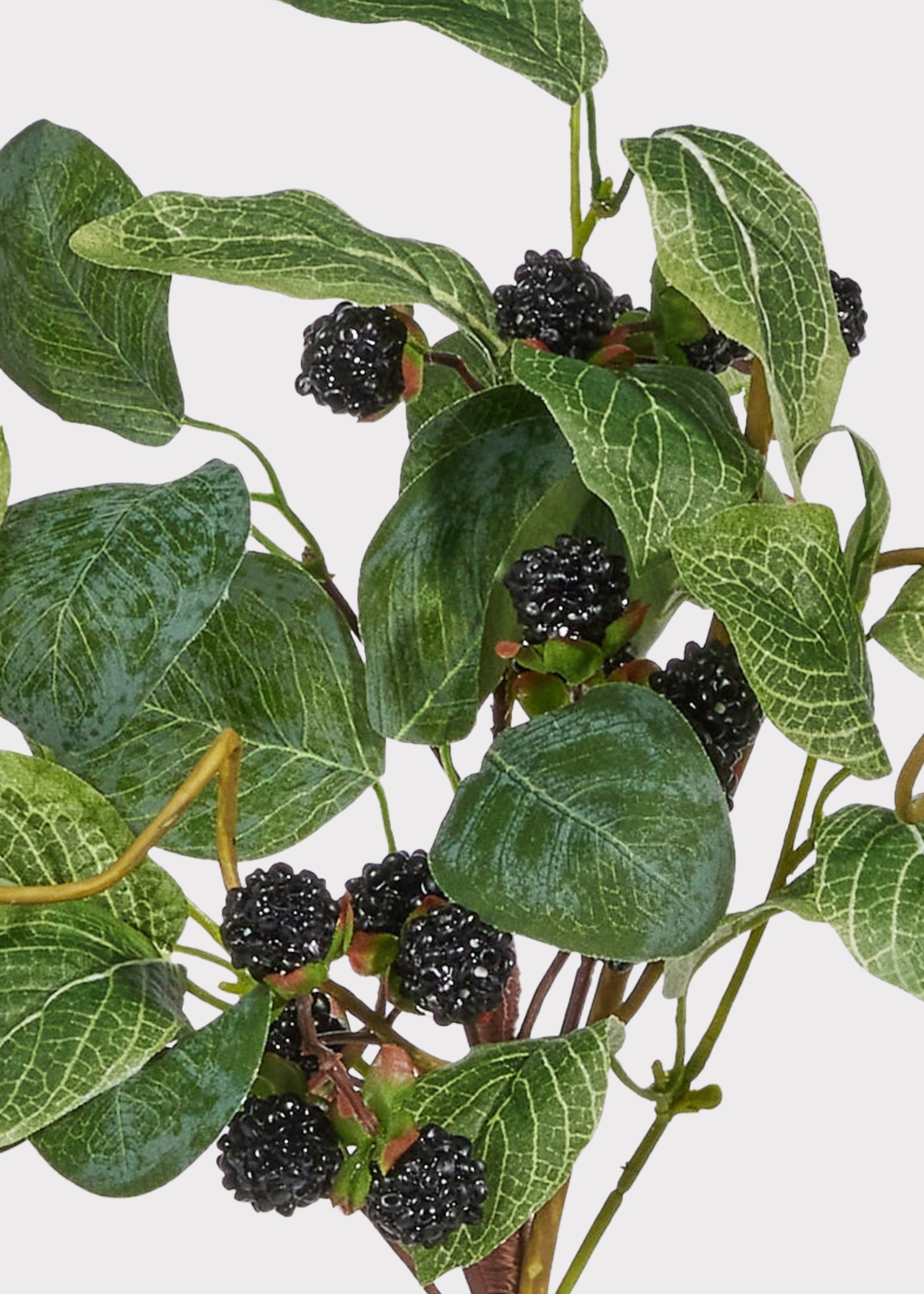 Fake Berries Black Raspberry Pick - 16"
