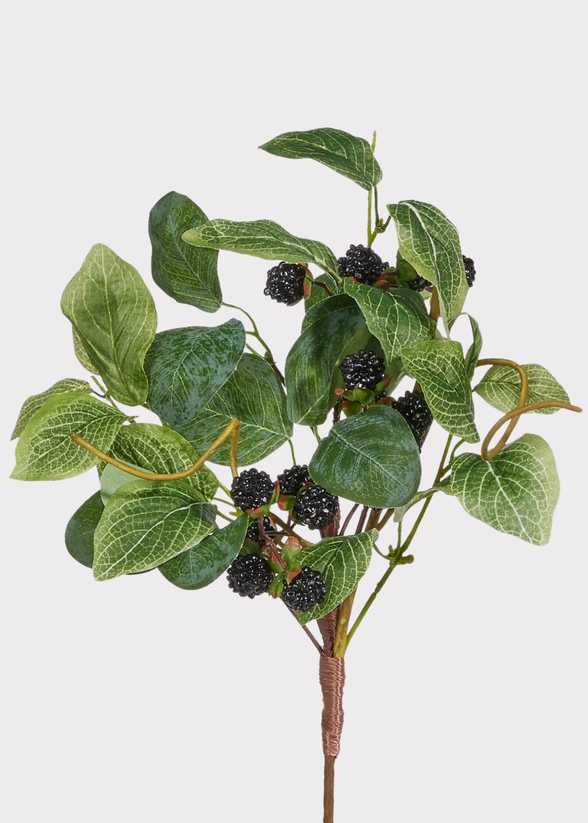 Fake Berries Black Raspberry Pick - 16"
