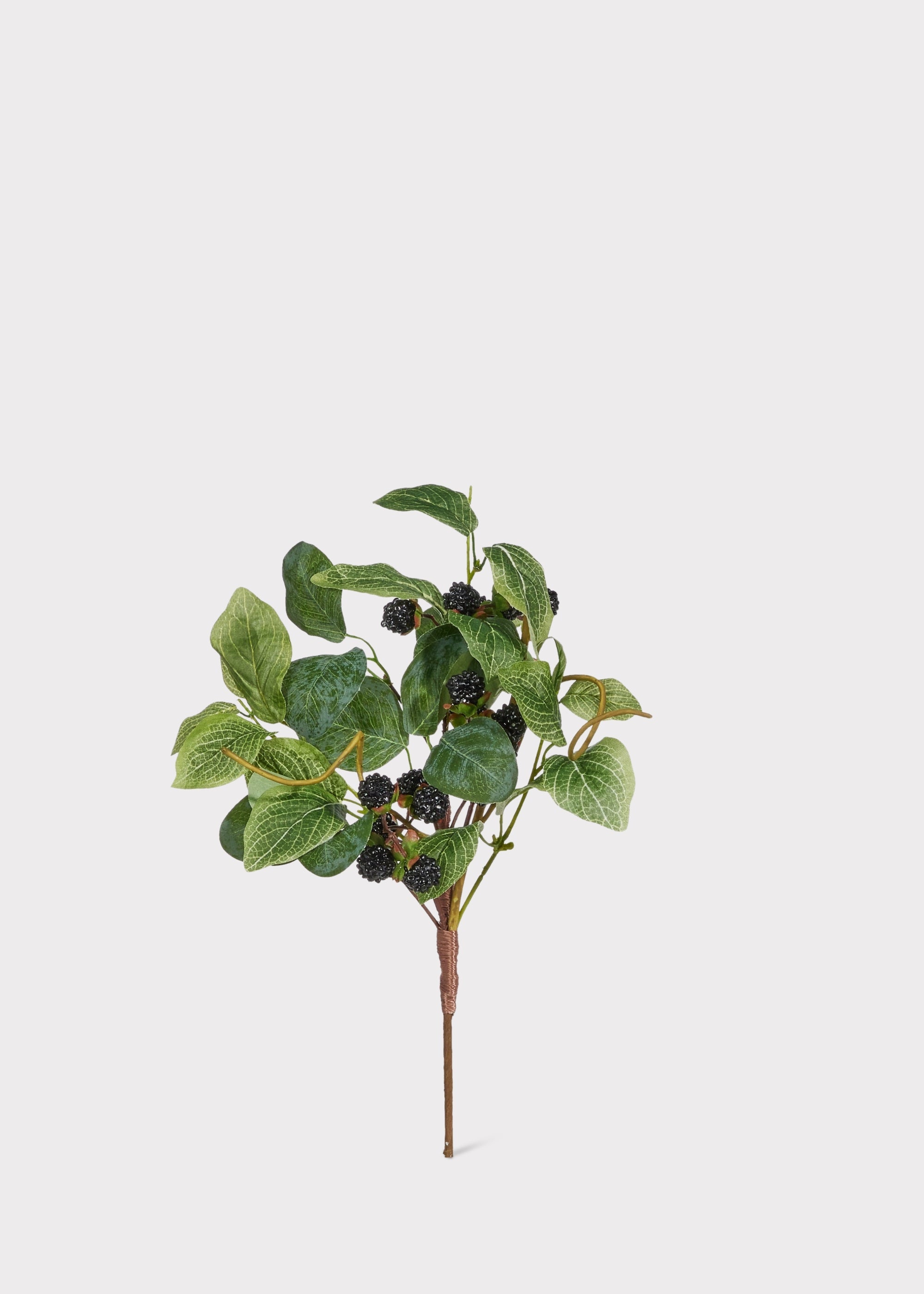 Fake Berries Black Raspberry Pick - 16"