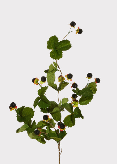Artificial Berries Black Raspberry Vine - 32"