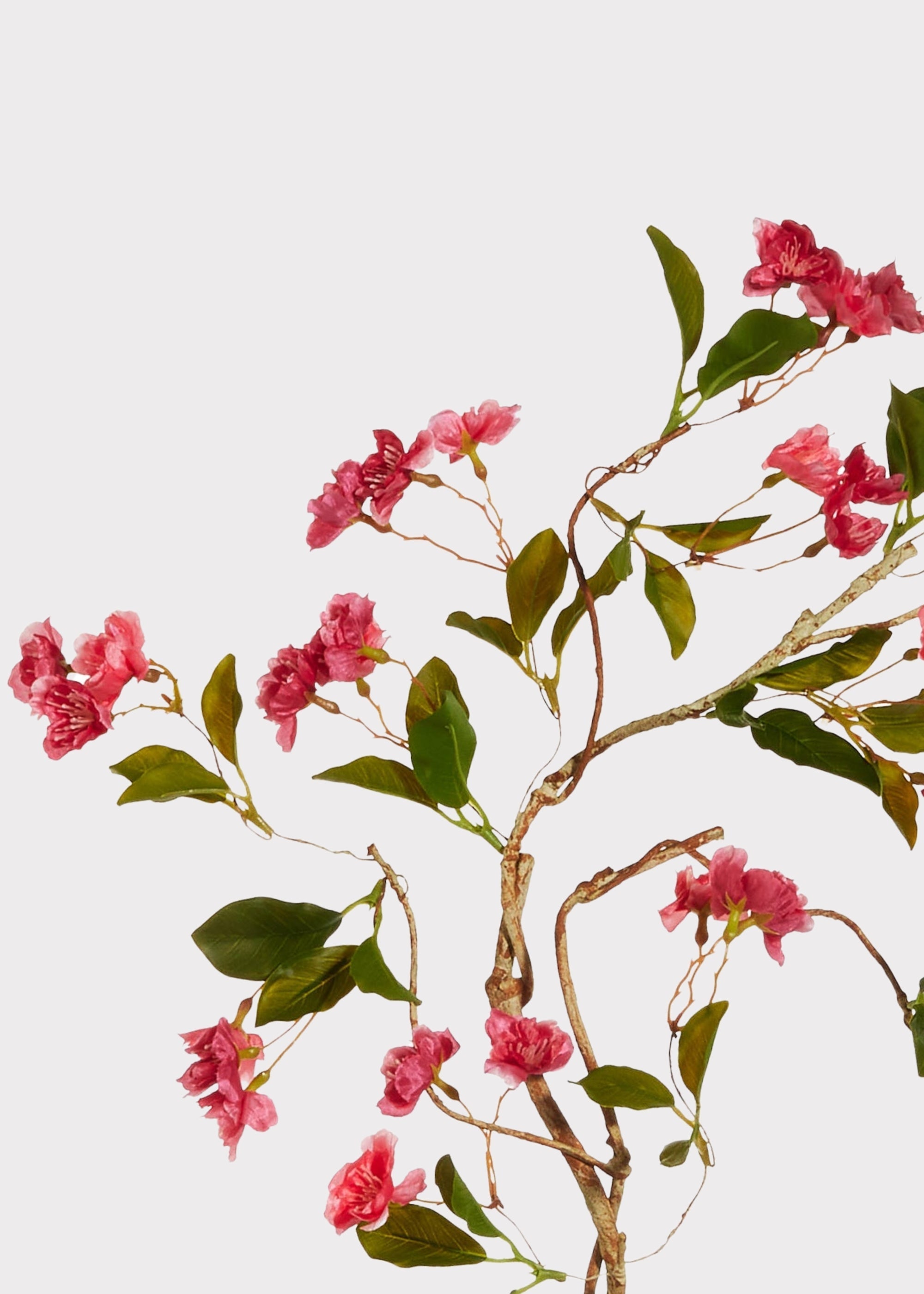 Artificial Blooming Cherry Blossom Branch in Pink - 35"