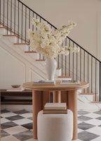 Faux Flowers Cherry Blossom Stem in Cream White - 44"