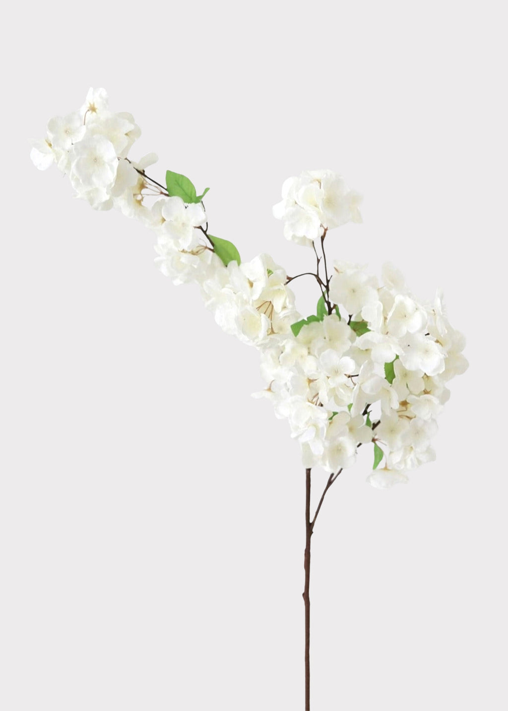 Faux Flowers Cherry Blossom Stem in Cream White - 44"