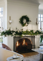 SAVE- Cream Magnolia Fake Flower Branch - 35"