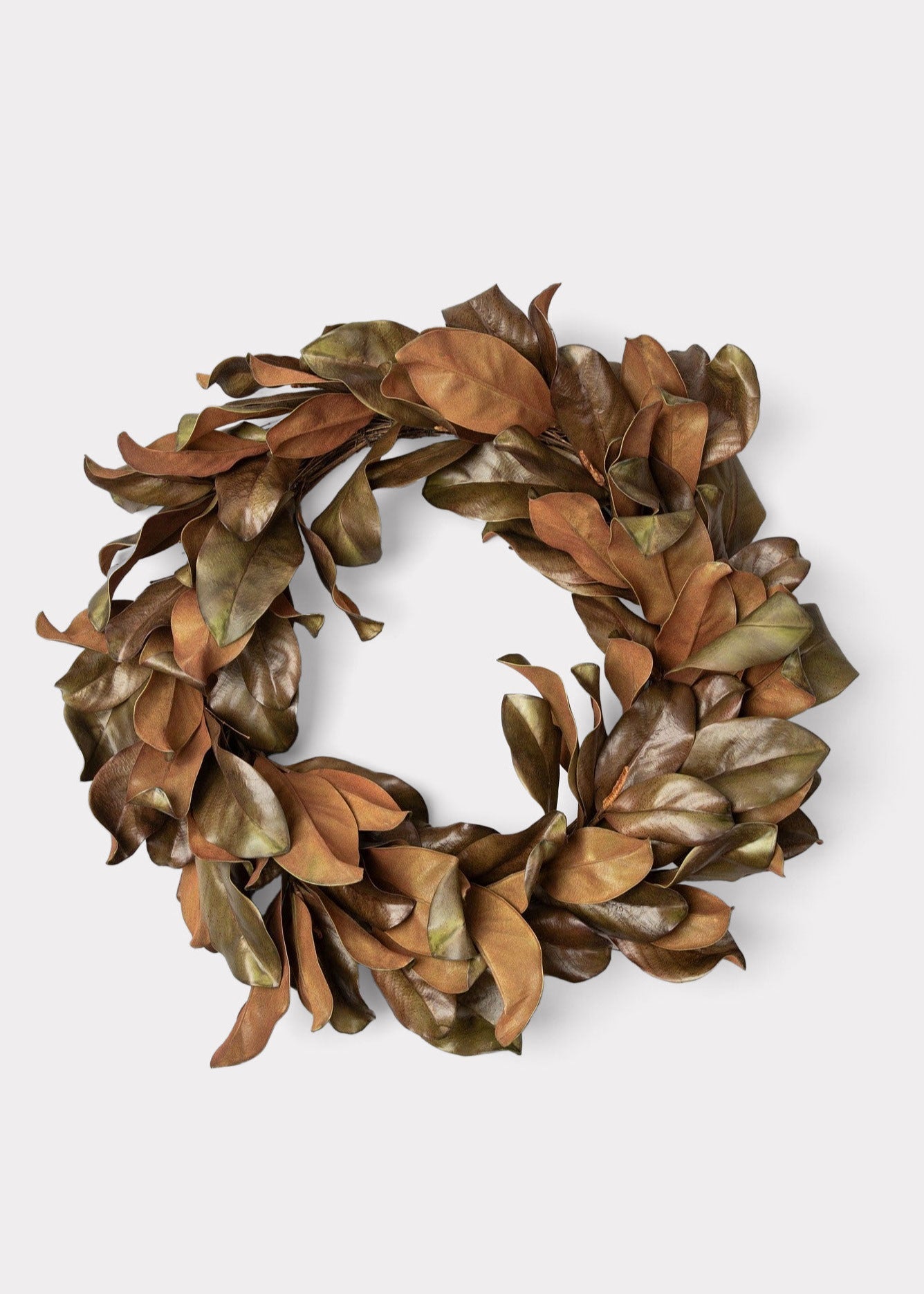 Premium Real Touch Artificial Magnolia Wreath - 26"