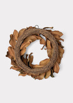 Premium Real Touch Artificial Magnolia Wreath - 26"