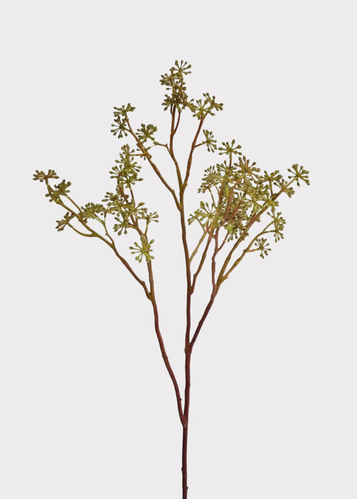 Artificial Autumn Millet Fruit Branch in Green - 32"