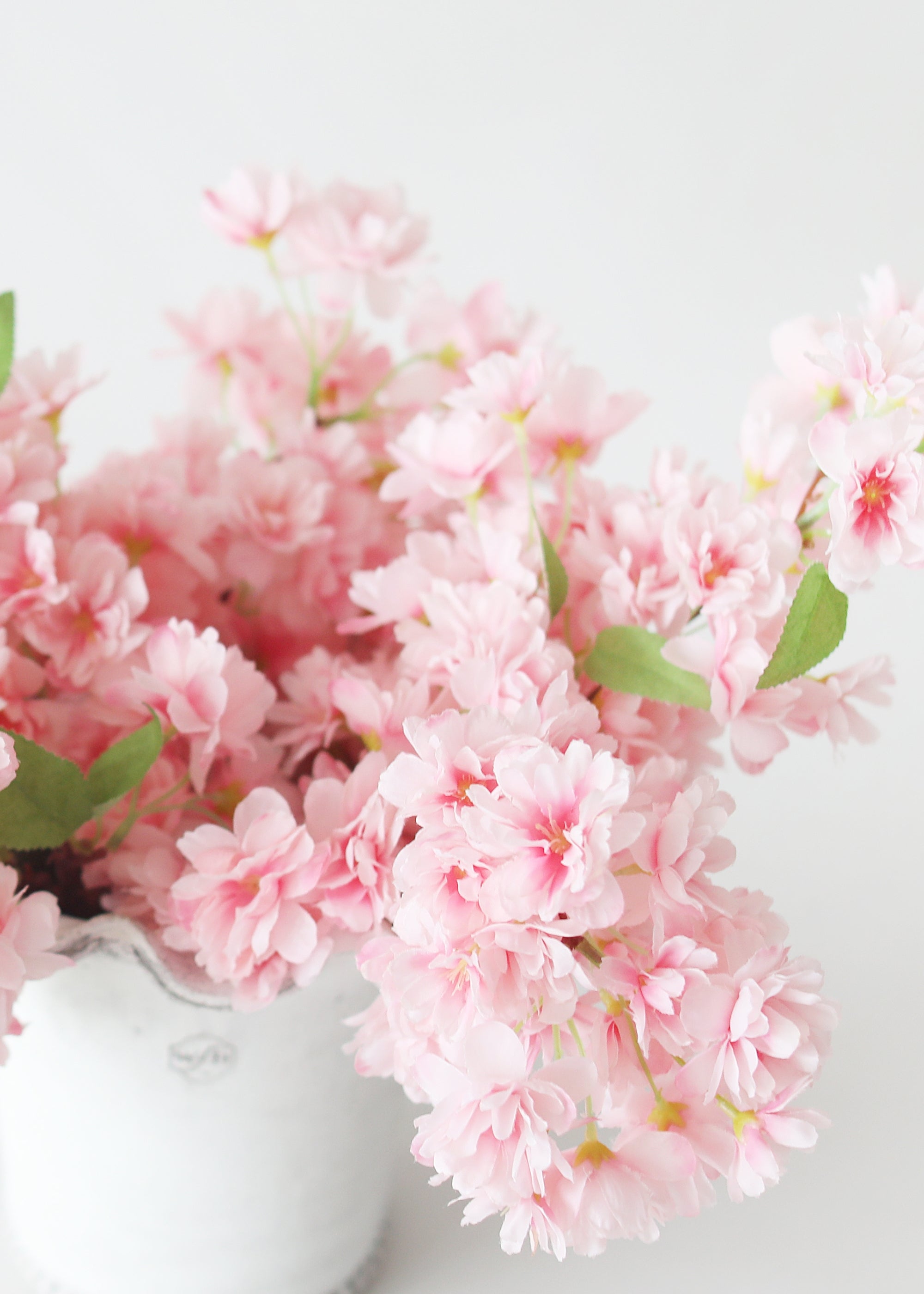 Artificial Spring Cherry Blossom Branch in Pink - 40"