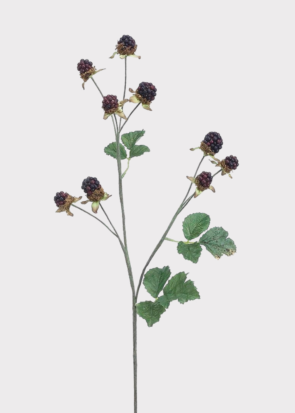 Plum Artificial Wild Raspberry Berries - 27"
